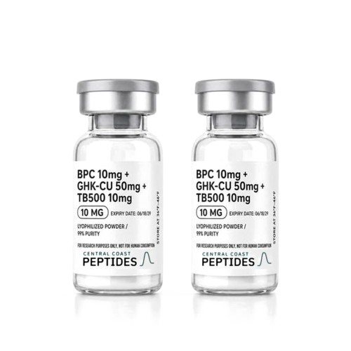 BPC-157 10mg + GHK-Cu 50mg + TB-500 10mg 70 mg research vials, 559 Peptide Supply