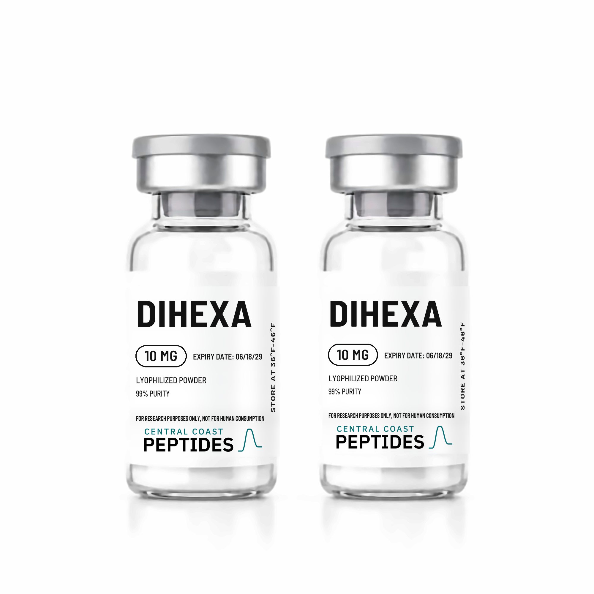 Dihexa 10 mg research vials, 559 Peptide Supply