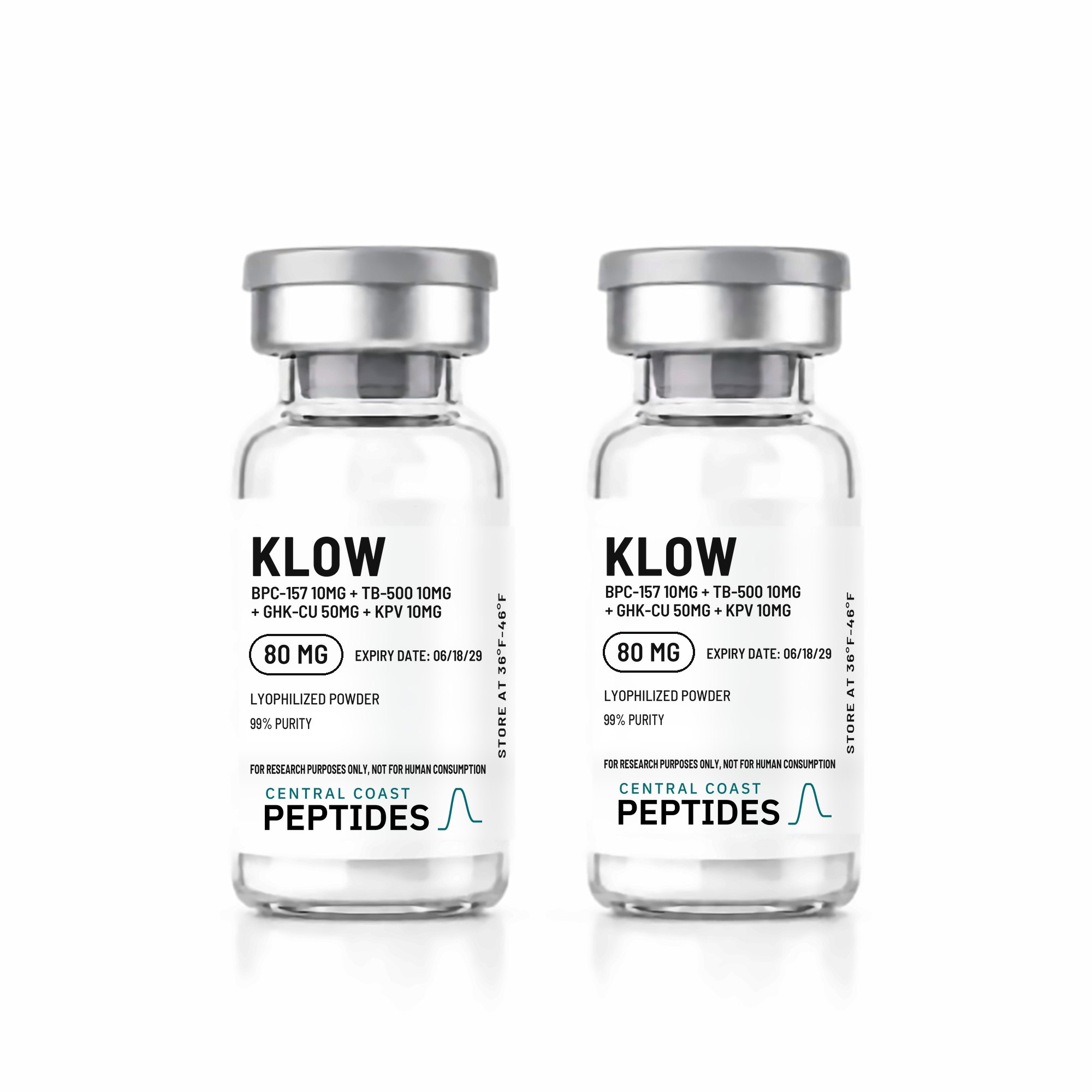 KLOW Stack 80 mg research vials, 559 Peptide Supply