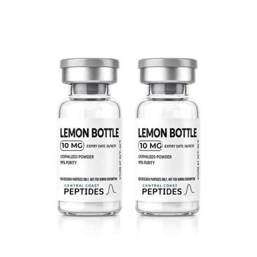 Lemon Bottle 10 mg research vials, 559 Peptide Supply