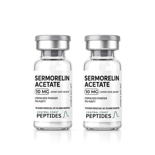 Sermorelin Acetate 10 mg research vials, 559 Peptide Supply